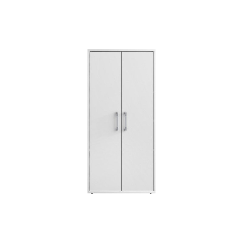 Aseem Single Storage Cabinet ( 73.43'' H x 35.43'' W x 17.72'' D), White Gloss