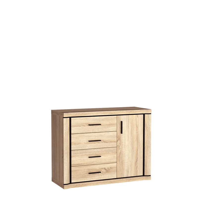 Temmo Laminate Rectangle Accent Cabinet, Sonoma oak