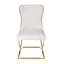 Chaise d'appoint rembourrée en similicuir Riddick-31014666-31014662