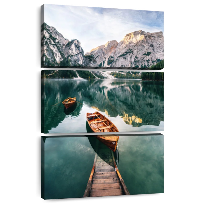 Quai Alvord Lake Braies, H 50 po x l 32 po