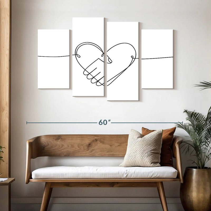 Poignée de main Hardie Heart, H 32 po x l 52 po