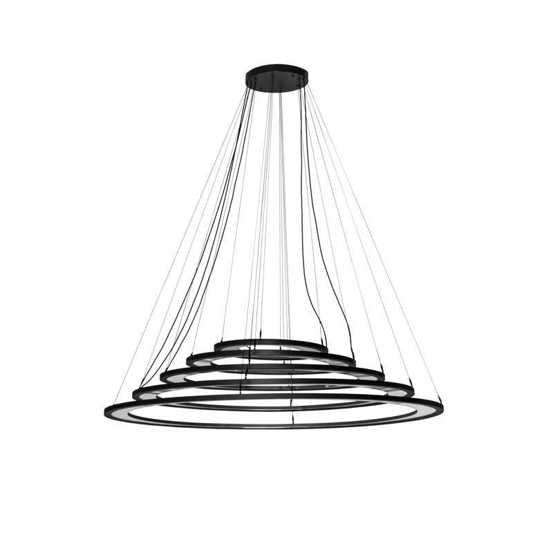 Luminaire suspendu cascade 73 lumières L 73 "Anillo Ellipse