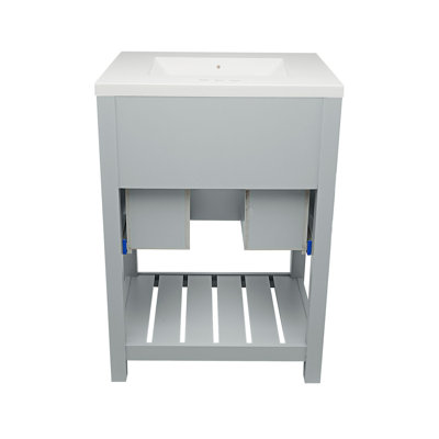 Tremblant 25" Bathroom Vanity with Cultured Marble or Quartz Top