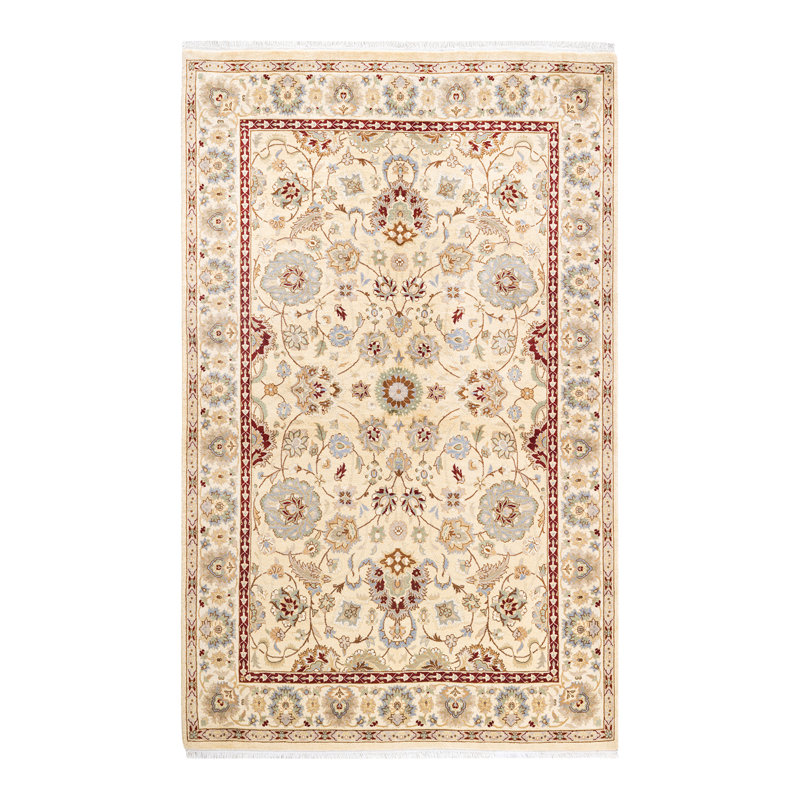 Classic One-of-a-Kind 4' 1" X 6' 5" Hand Knotted Area Rug