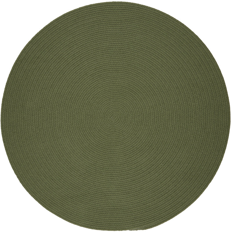 Tapis d’intérieur/d’extérieur tressé à la main Smyth, Rond 10 pi