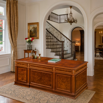 Ageet Solid Wood Executive Desk