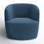 Maya Swivel Chair In Boucle-199708887