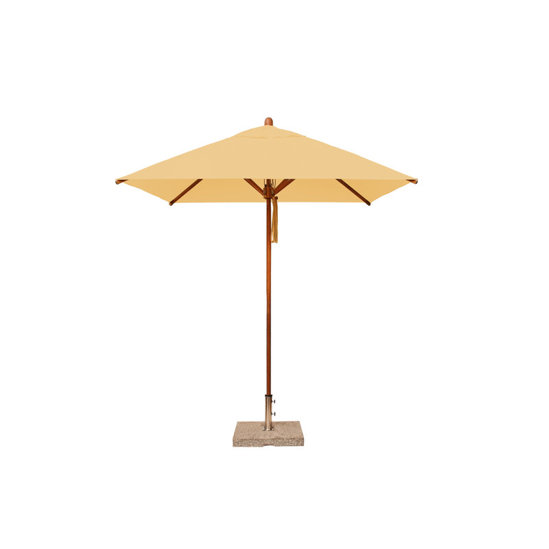 Levante Square Market Umbrella, Ecru, 132" W x 132" D