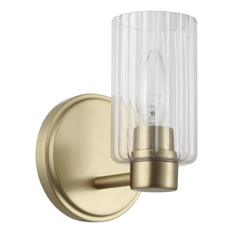 Éclairage pour salle de bain 5 lumières Dungannon, Doré, H 7,25 po x l 5 po x P 5,75 po
