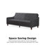 Small Double 207cm Velvet Futon Sofa-73566527