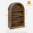 Small Black Bookcase Arched Bookshelf-48770469