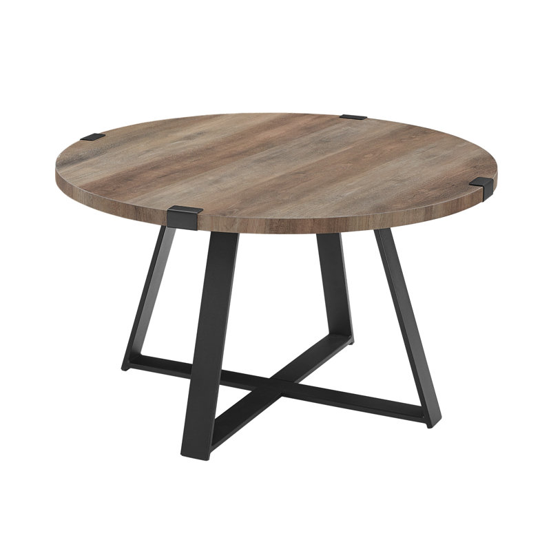 Irvine Cross Legs Coffee Table, Grey Wash