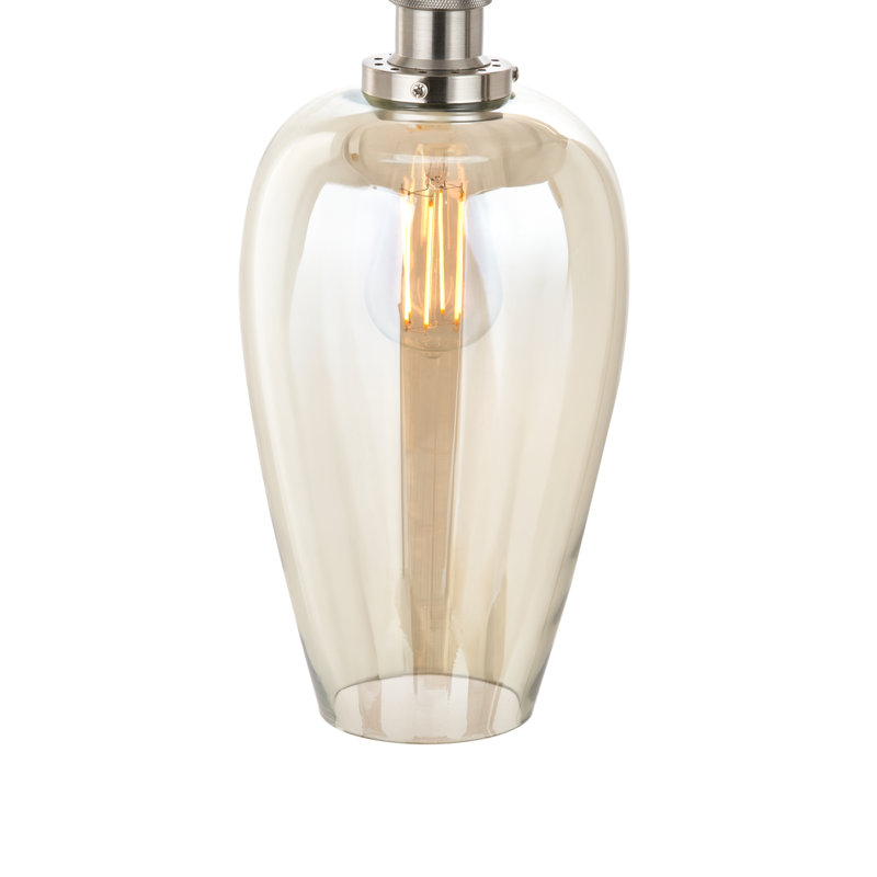Clio 1 - Light Silver Single Pendant, Lustre