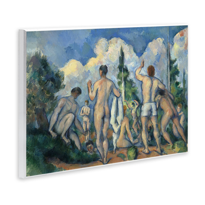 "Classic Cezanne Bathers", art mural par one1000paintings, H 13 po x l 19 po