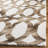 Amekia Hand Tufted Wool/Cotton Geometric Rug in Chocolate/Ivory-23562880