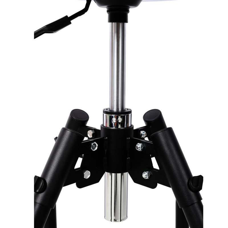 Tabouret hydraulique robuste et réglable avec rotation sur 360 °, siège souple de 13,7 pouces, hauteur de 29 33,6 po, capacité de 330 livres, repose-pieds, pivot mécanique noir, surface rembourrée,
