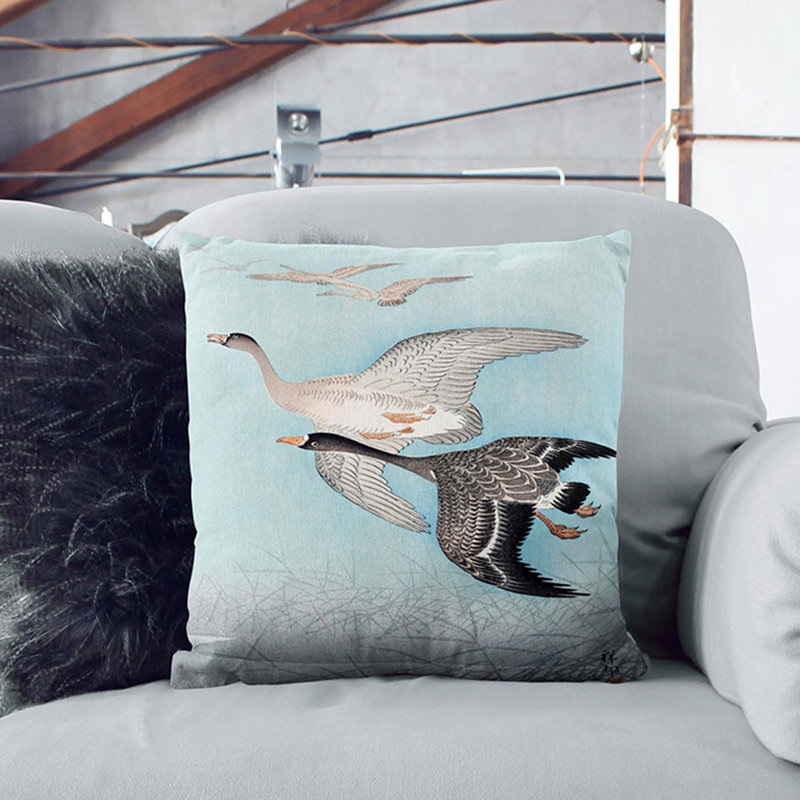 Square Throw Cushion, 40cm H x 40cm W x 15cm D, Stone