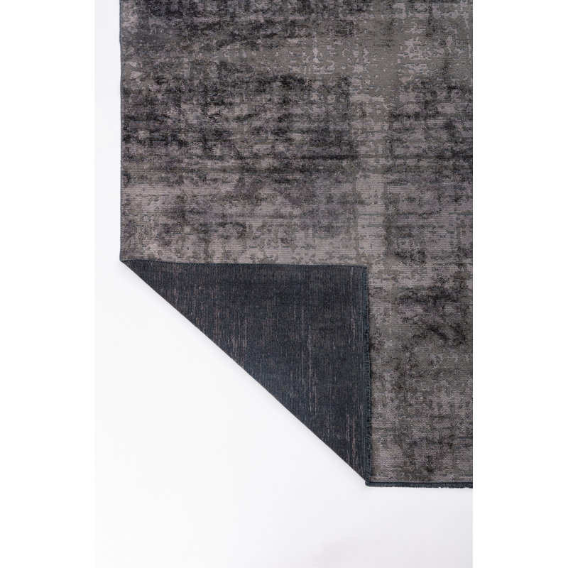 Rapture Gray Abstract Luxury Area Rug, Rectangle 7'10" x 11'2"