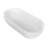 63 Inch Stone Resin Solid Surface Oval Shape Freestanding Bathtub For The Bathroom