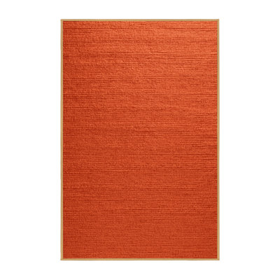 Tapis rouge uni lavable à la machine