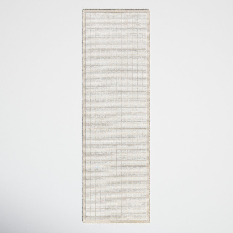 Jacey Handmade Hand Loomed Light Beige/Cream Area Rug