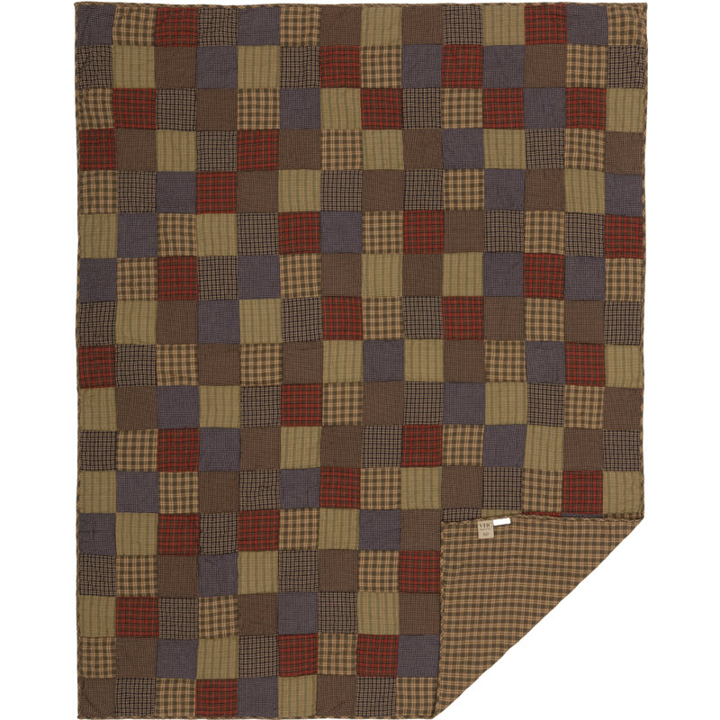 Cedar Ridge Rustic Twin Cotton Patchwork Quilt