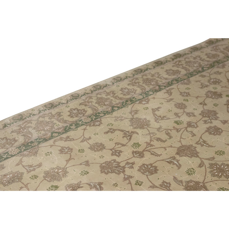 Tapis doré de haute qualité noué à la main