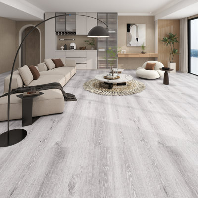 Hazel Wood 48” X 7.7” X 9.5mm Hybrid Waterproof Planks Flooring