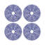 Constellations Maze Vegan Leather Round Coasters