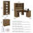 Shelonda 4 Piece Computer Desk Office Set-1854894893