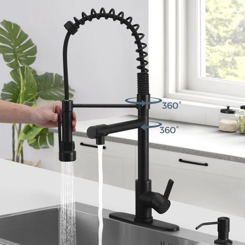 ABTIABGY Kitchen Faucet, Matte Black