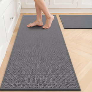 Non-Slip Kitchen Rugs,Machine Washable Absorbent Kitchen Mat (Set of 2)