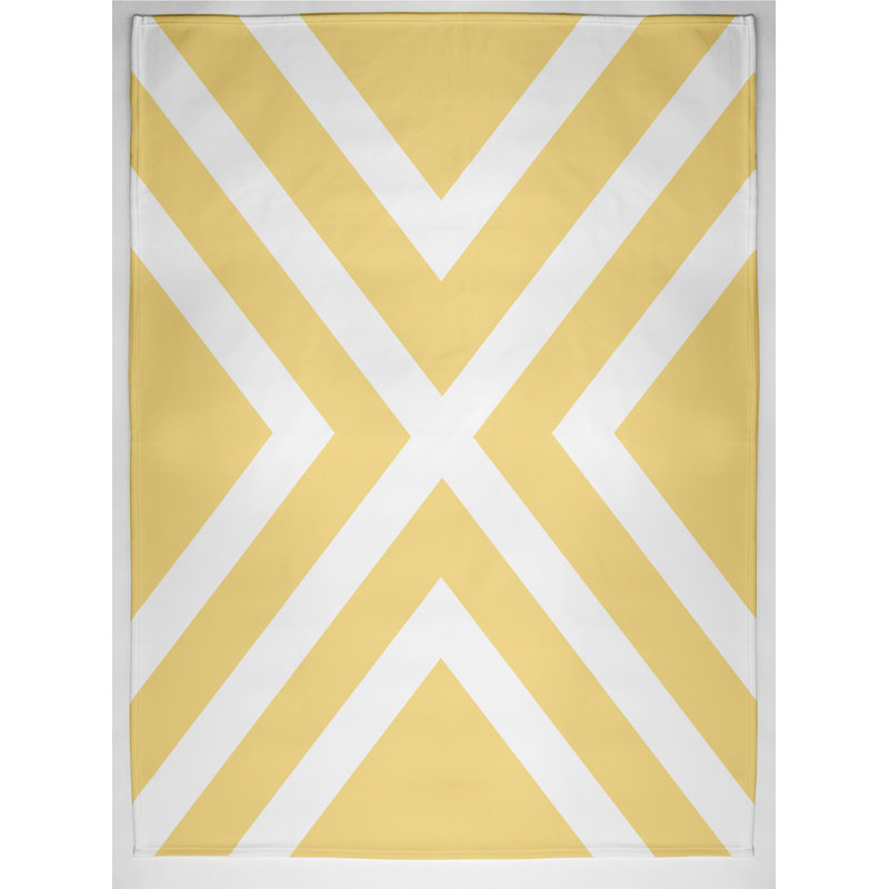 Zadie Geometric Blanket, Yellow