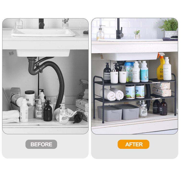 X－MAX FURNITURE Plastic Under Sink Organizer