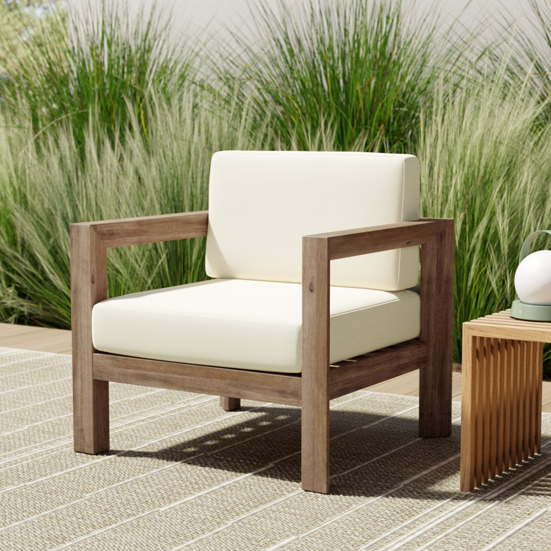 Kesia Acacia Outdoor Lounge Chair