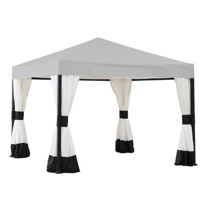 Garden Winds Gray Polyester Replacement Canopy for Canopy