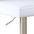 PU Bar Stool Set - 2-Piece, Featuring Vertical And Smooth-Lined Backrests With Trumpet-Shaped Silver Metal Legs-125536042