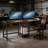 Double Office Desk,Computer Desk,Two Seat Desk,Gaming Table