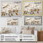 «Magnolias Beauty Blossums III - Magnolias», art mural beige et doré-127463397-127463405