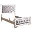 Chic Silver Champagne Full Bed, 64"h X 60"w 87"d, And Enchanting For Bedroom Style Modern Crafted With Finish