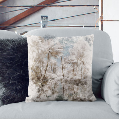 Tree View in Kerala India Cushion with Filling