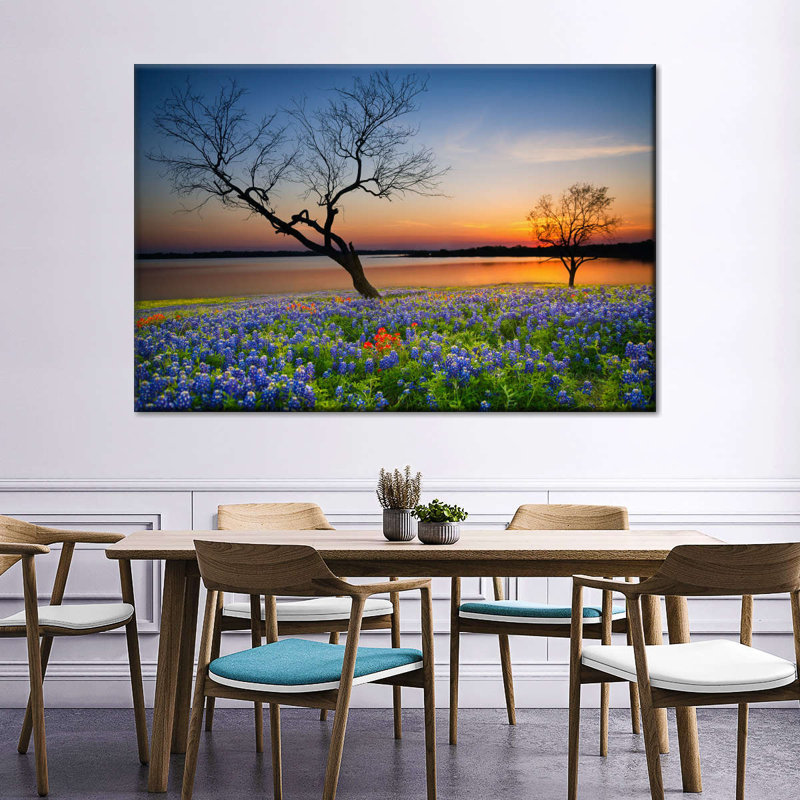 Impression sur toile Texas Sunset, H 20 po x l 30 po x P 1,25 po