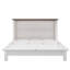 Commode pour lit escamotable en pin massif avec station de charge et grand tiroir de rangement pour bureau à domicile ou petite pièce, blanc et noyer-111455405