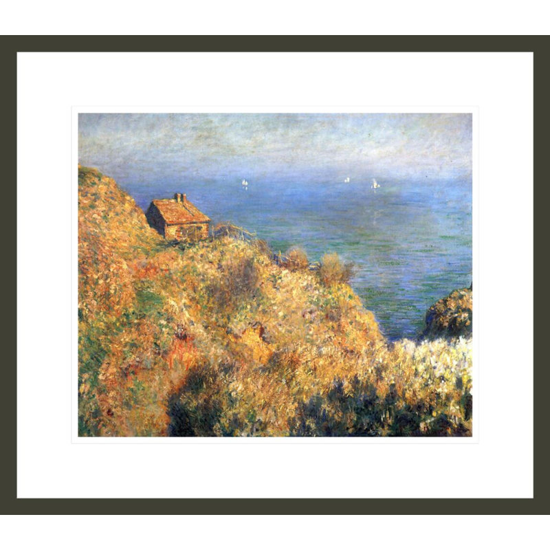 Cliffs at Varengeville by Claude Monet -Framed Giclee Print, 17.75" H x 20.34" W