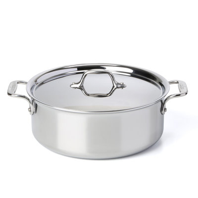All-Clad D3 Compact Stainless Steel Stock Pot with Lid