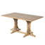Table de salle à manger 60 "en bois massif, table de salle à manger rectangulaire pour 4 à 6 personnes-130595036