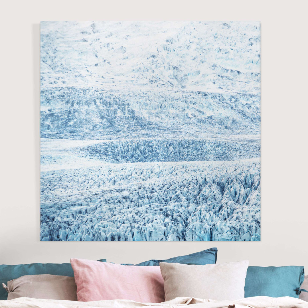 Leinwandbild Icelandic Glacier Pattern von Paul Schlueter