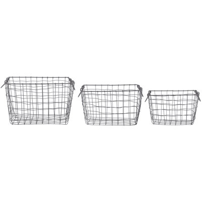 Large Rectangular Wire Baskets