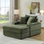 Canapé avec 2 coussins décoratifs et un repose-pieds, Canapé Comfy Sofa-212946335