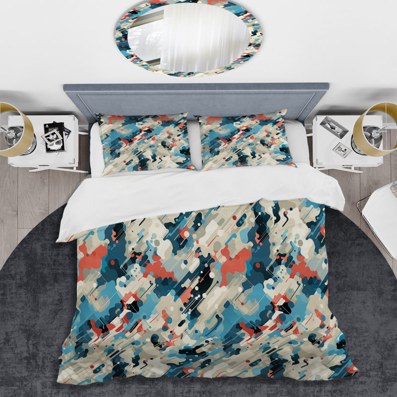 Ensemble de housse de couette Cuber Techno Concealment, Housse de couette pour très grand lit et 2 très